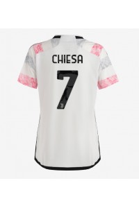 Fotbalové Dres Juventus Federico Chiesa #7 Dámské Venkovní Oblečení 2023-24 Krátký Rukáv